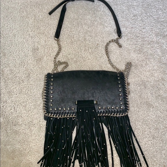 Macy's Handbags - ROCKSTAR STUDDED FRING STATEMENT SHOULDER BAG Macy's Handbags - ROCKSTAR STUDDED FRING STATEMENT SHOULDER BAG